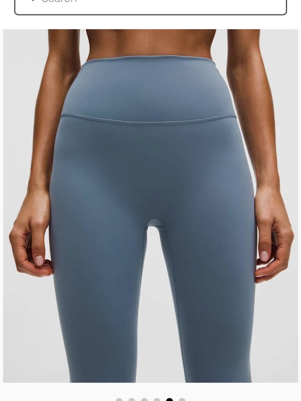 Lululemon Wunder Train No Line High-Rise Tight 25" NWT size 6 steel blue - Picture 1 of 4